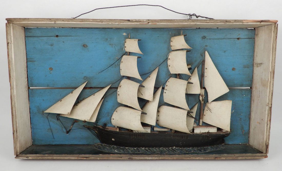 Half hull model of a clipper ship (1 of 6)