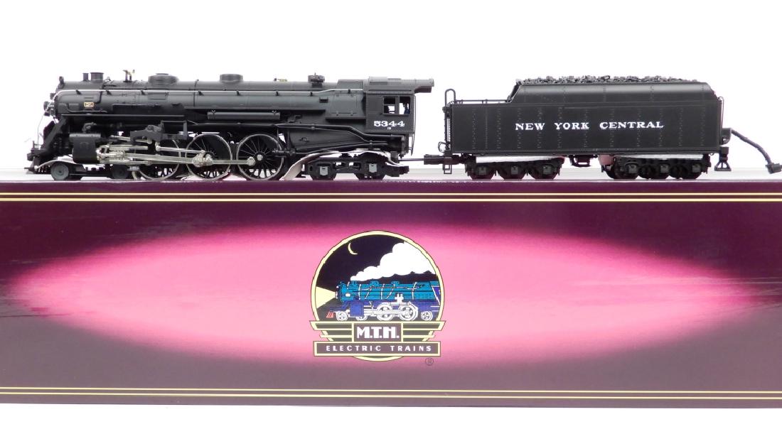 MTH New York Central J-1e Hudson steam locomotive in: MTH New York Central J-1e Hudson steam locomotive No. 3020LP in original box, locomotive and tender, box measures 36" x 7 3/4" x 6"