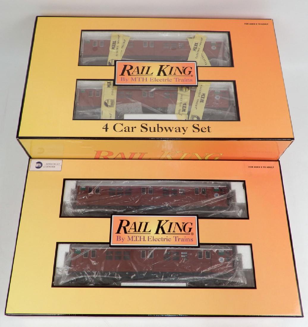 Rail King 4-car Subway set and 2-car add on set in (1 of 8)