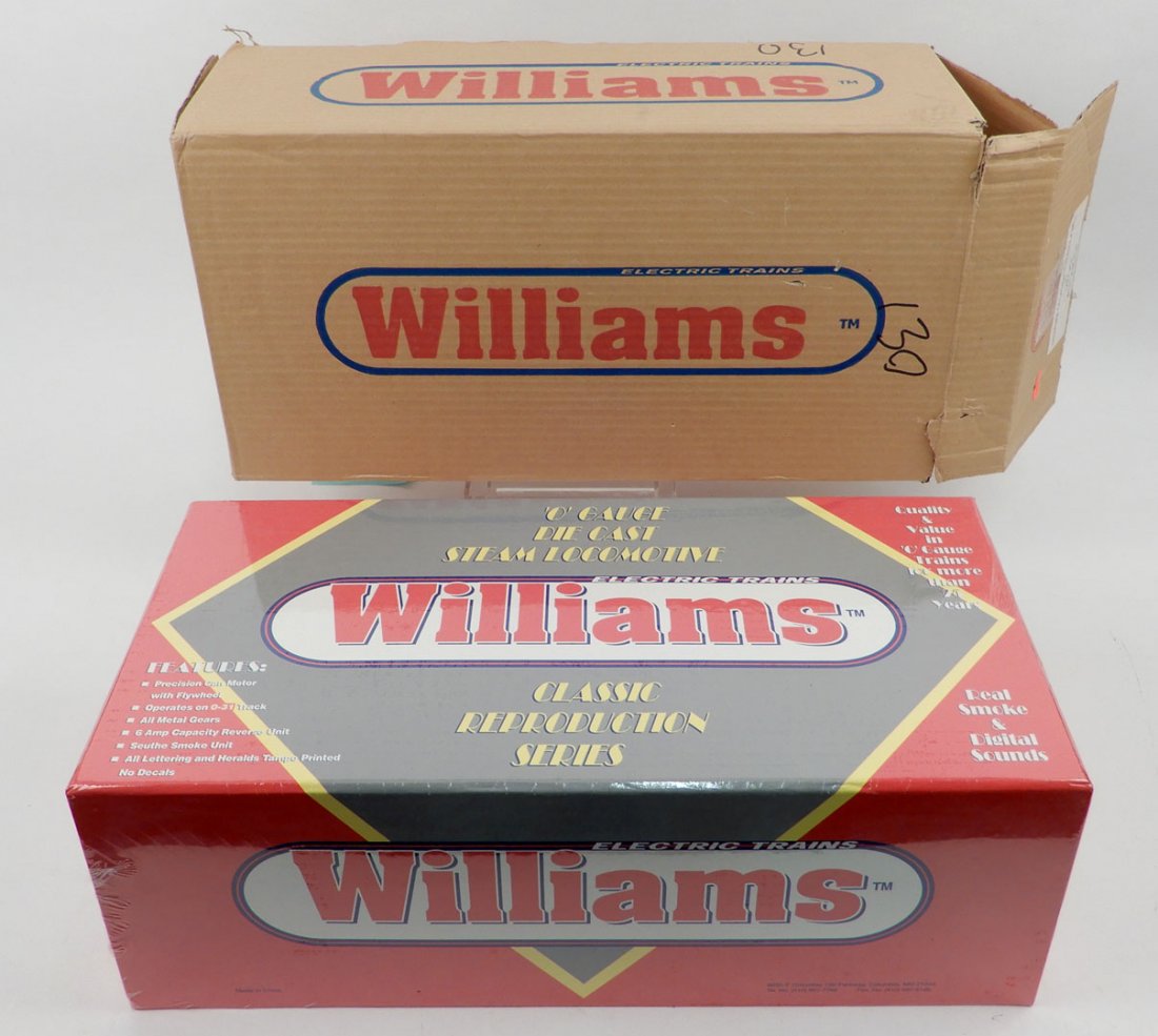 Williams Berkshire 2-8-4 w/Digital Whistle & Bell in: Williams Berkshire 2-8-4 w/Digital Whistle & Bell MP Cab #3800 sealed in original box, with shipping box, Stock #Berk123, Missouri Pacific - Berkshire 2-8-4 Engine & Tender Set, shipping box measures