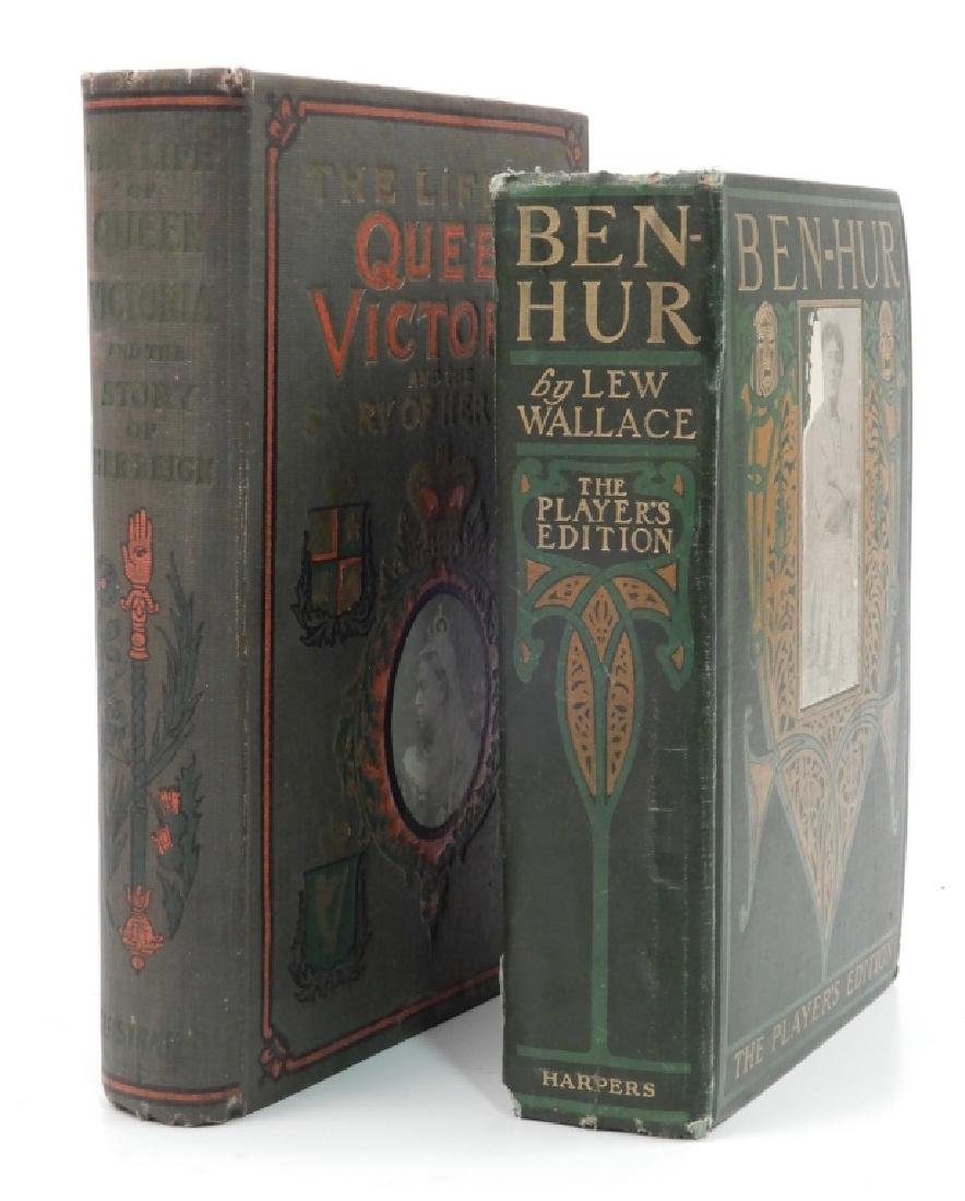 The Life of Queen Victoria and Her Reign and Ben-Hur: The Life of Queen Victoria and Her Reign and Ben-Hur, two books, includes The Life of Queen Victoria and the Story of her Reign, and also the Life of the New King, Edward VII by Charles Morris, LL.D.,