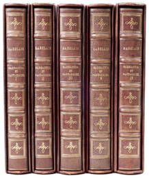 Gargantua et Pantagruel by Rabelais 5 vol set