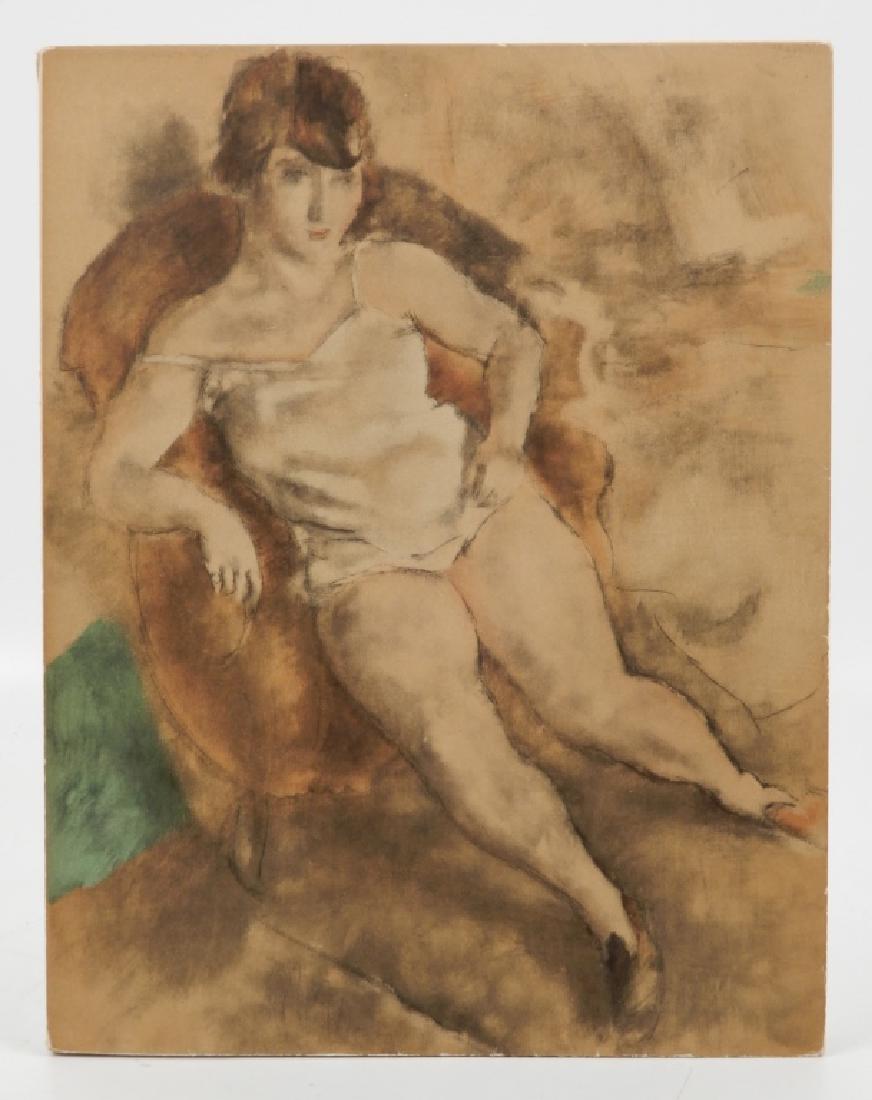Pascin By Andre Warnod: Pascin by Andre Warnod with preface by Pierre Macorlan, Monte Carlo 1954; text in French; 1818/2000; pp.99 with twelve full page hors text plates in colors of works by Pascin, blank on the verso, some