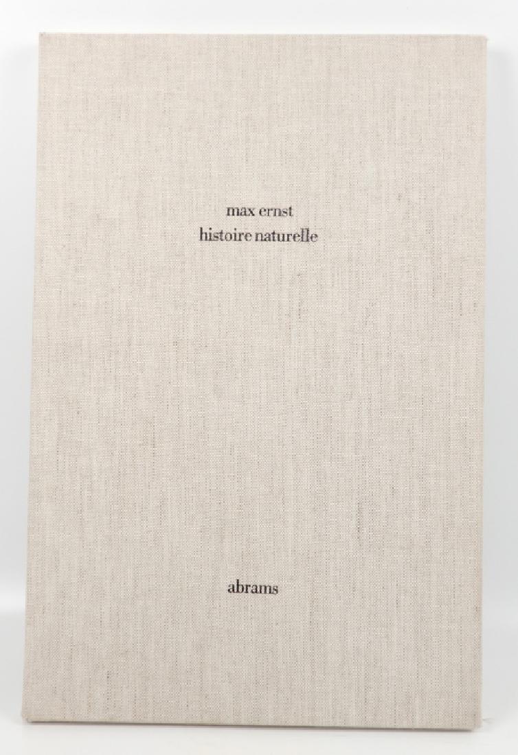 Histoire Naturelle By Max Ernst: Histoire Naturelle by Max Ernst, Stuttgart 1972; with an introduction by Jean Arp; a103/a400 with thirty-four reproductions of frontages by Ernst; original titled cloth covered portfolio; 13 1/2" x 20