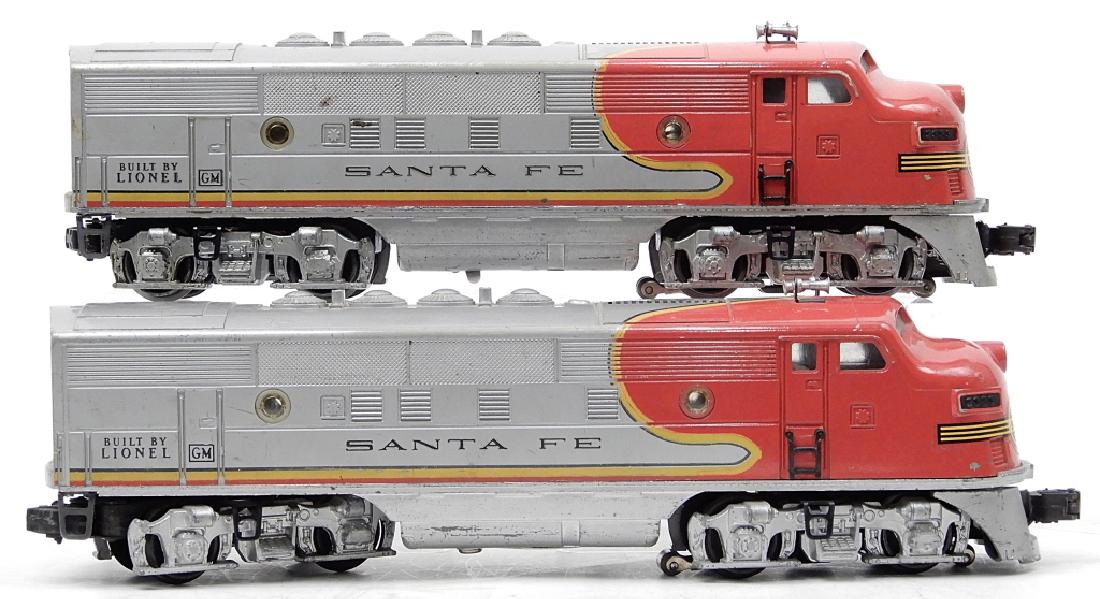 Lionel Santa Fe O gauge A-A diesel unit: Lionel Santa Fe O gauge A-A diesel unit, 2333-20, 13" long