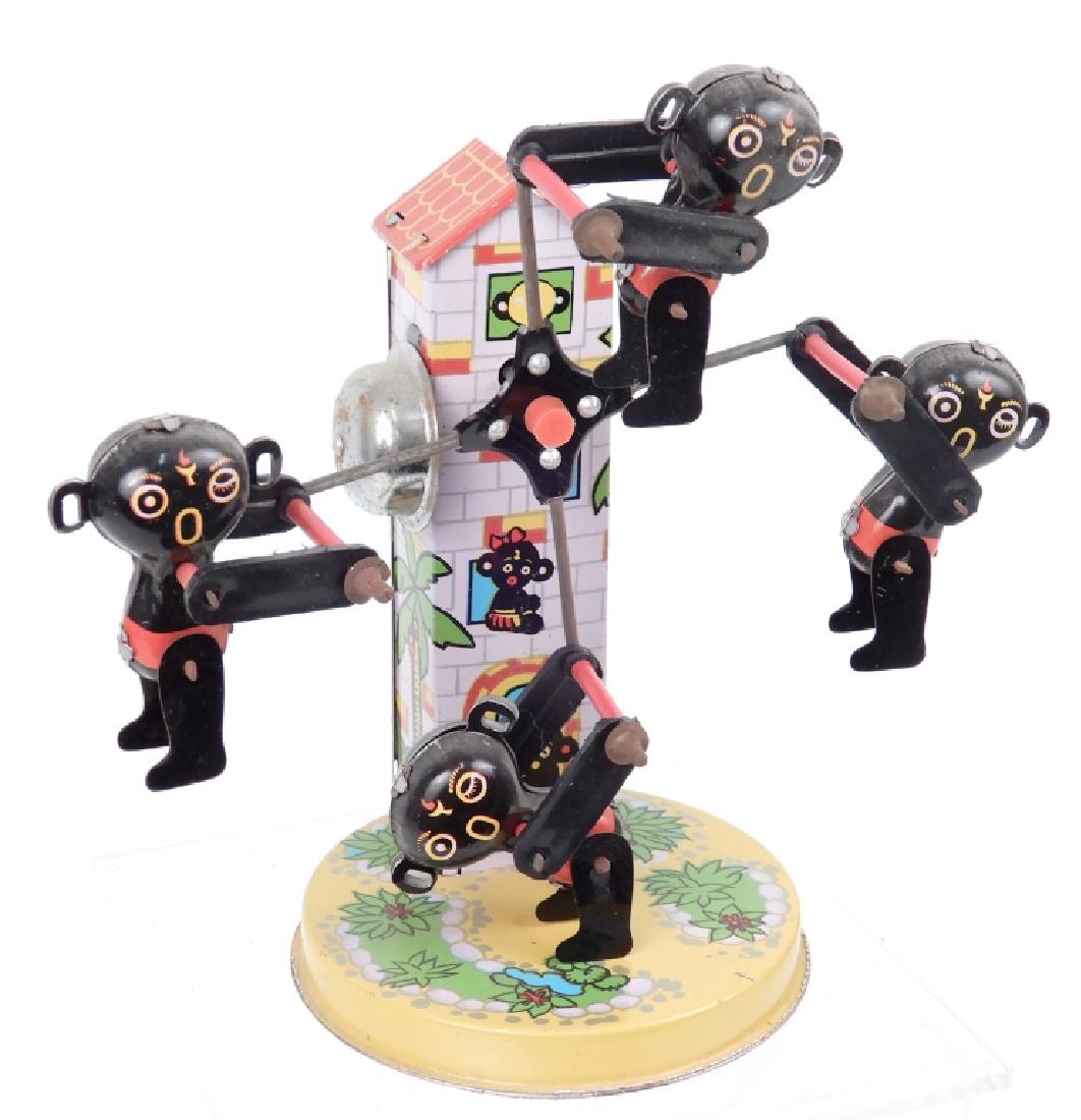 German tin litho Monkey Merry Goround (1 of 3)