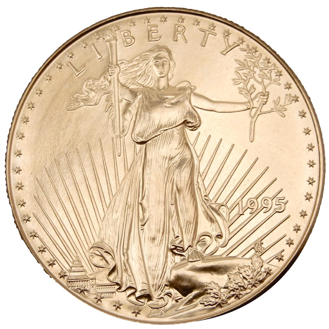 1995 1 oz. Fine gold American Eagle $50.00 (1 of 2)