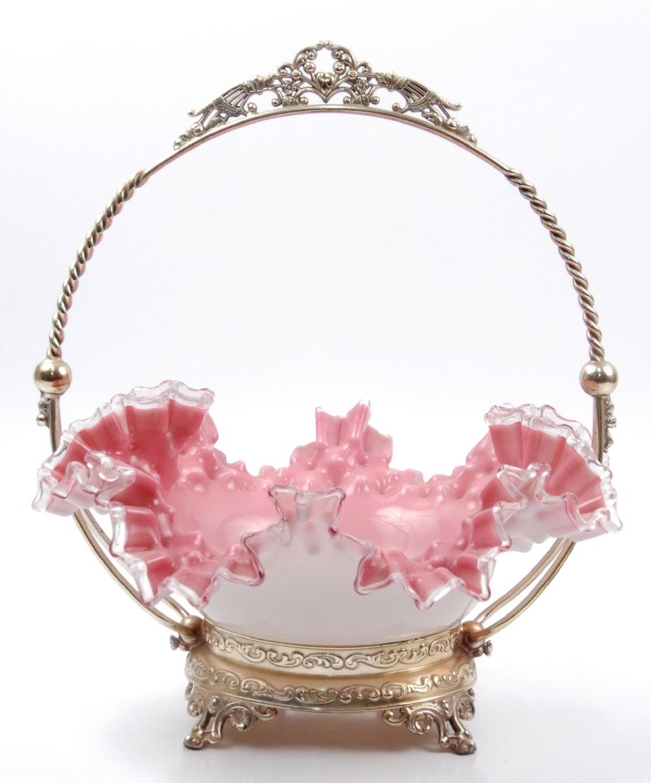 Victorian silver plated brides basket (1 of 2)