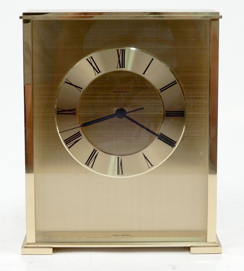 Tiffany & Co. brass mantle clock (1 of 6)