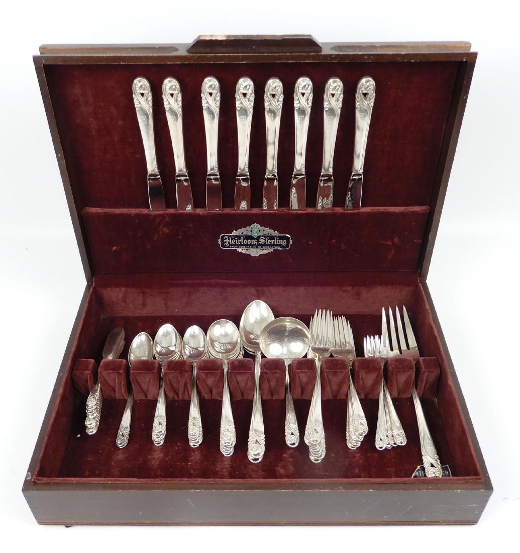 International Sterling Spring Glory flatware set (1 of 5)