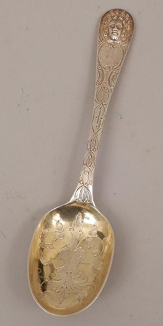 Paris 1789 silver serving spoon (1 of 6)