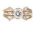 One carat diamond solitaire 14k gold engagement ring