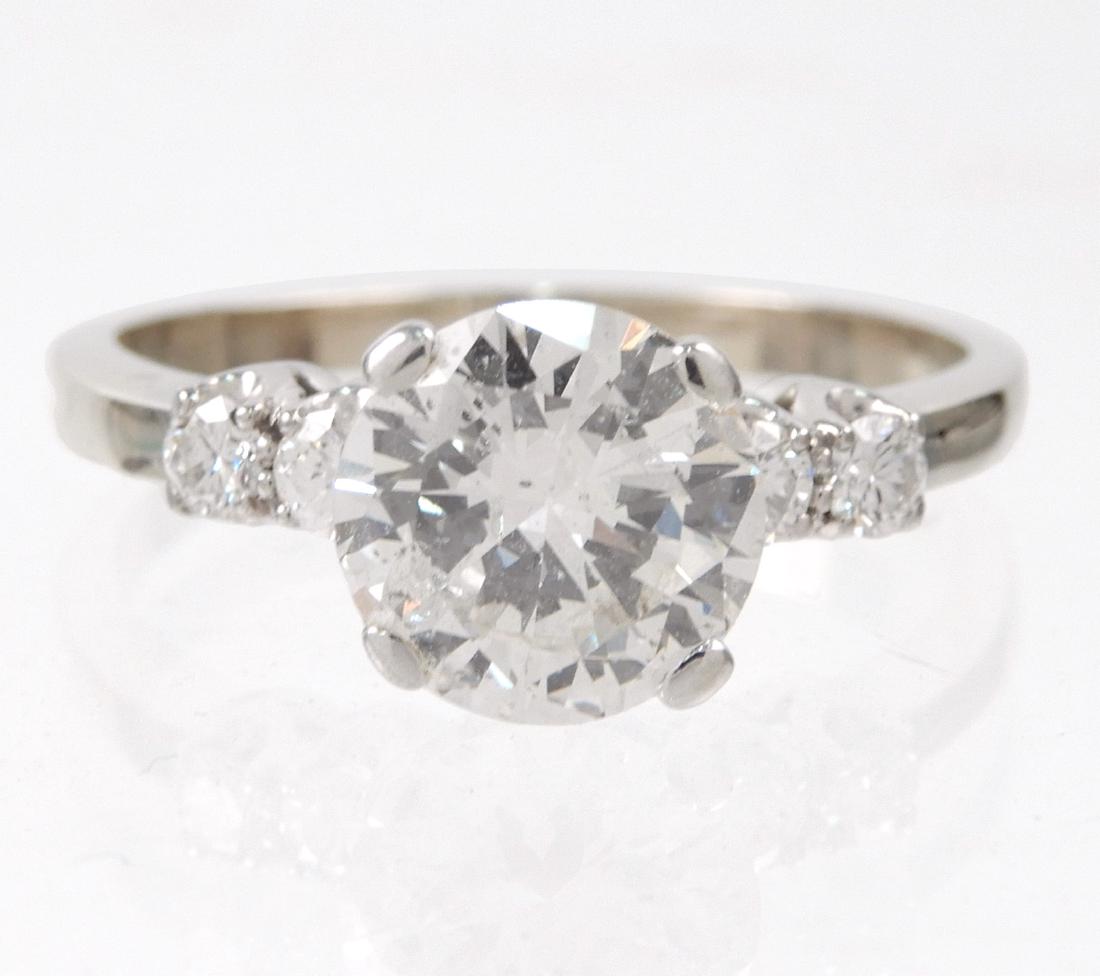Round 1.89 carat diamond solitaire 14k gold engagement (1 of 3)
