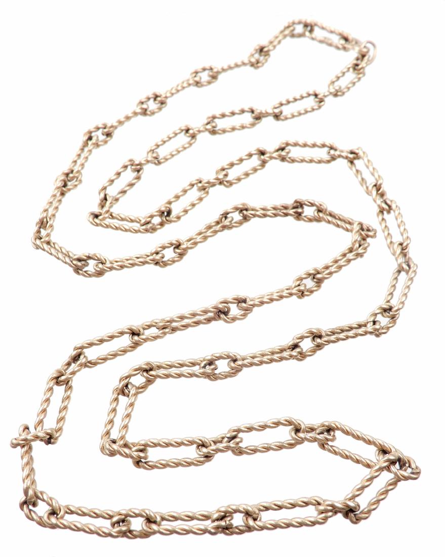 14k gold fancy link chain (1 of 2)