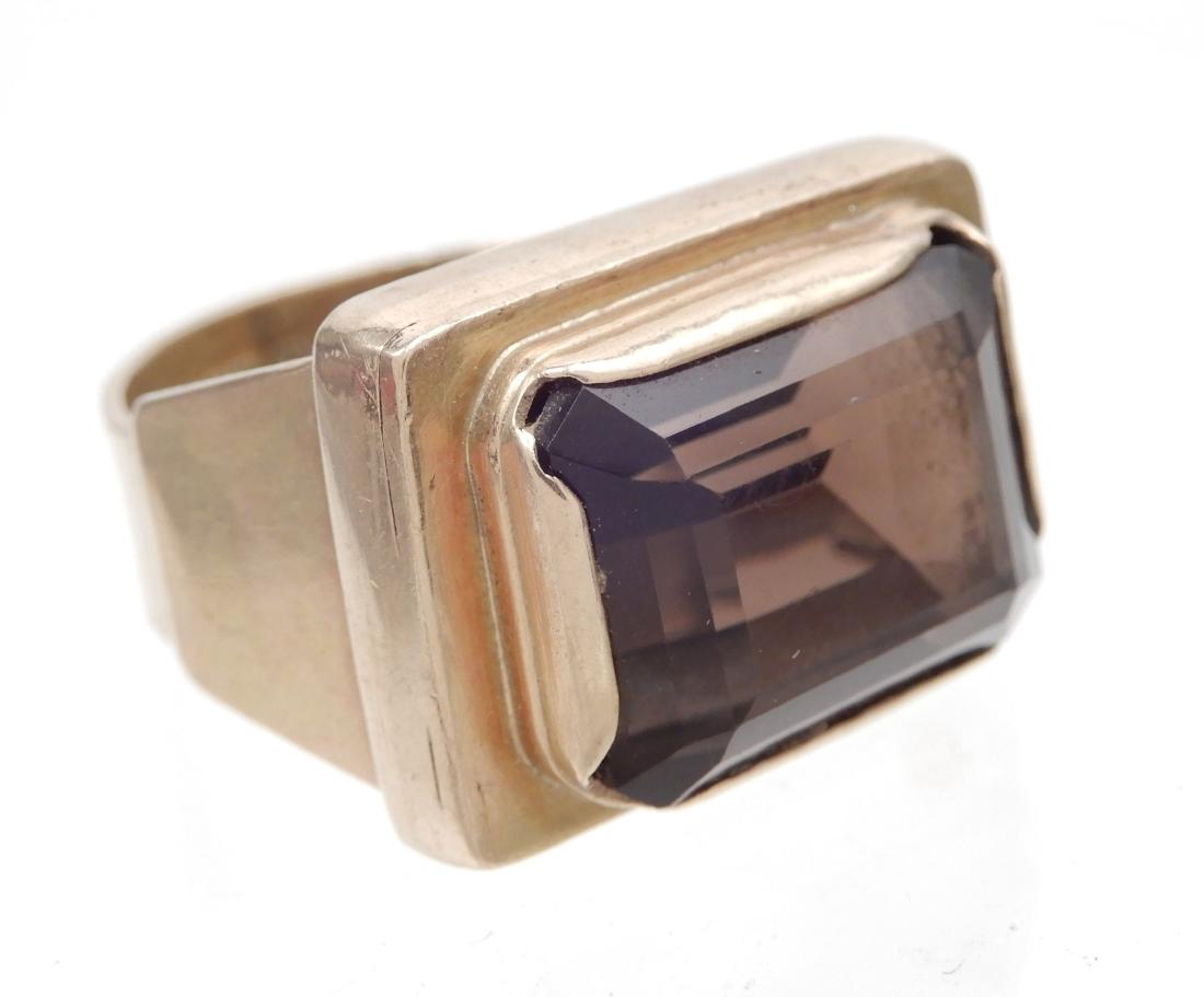 Men's McKinley 14k gold smoky quartz ring (1 of 4)