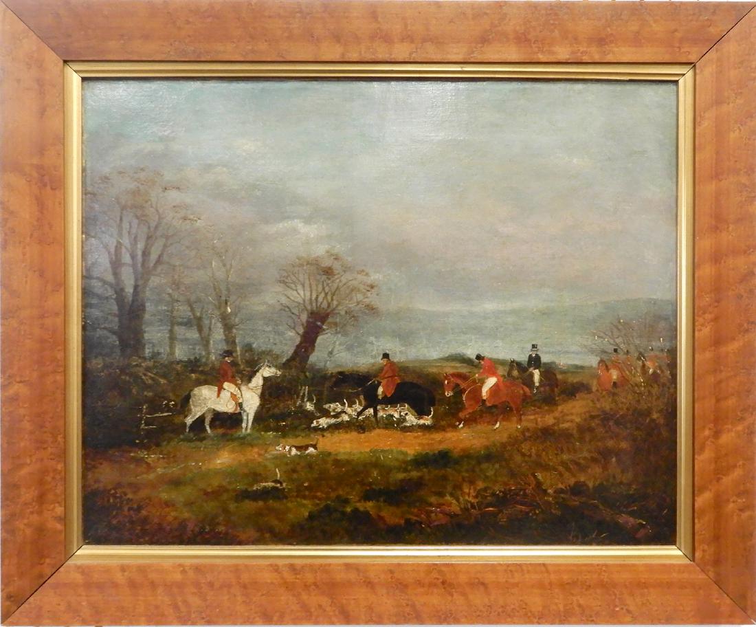 English School oil on canvas (1 of 3)