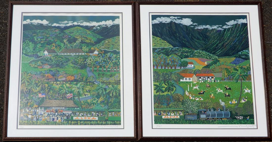 Guy Buffet two lithographs on paper (1 of 11)