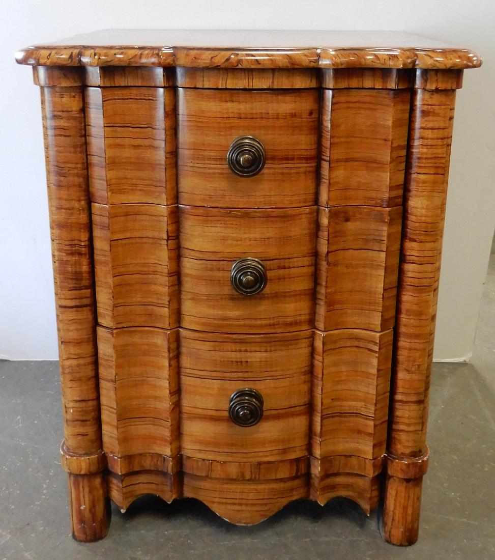 Theodore Alexander inlaid exotic wood three drawer (1 of 9)