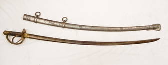 P.S. Justice U.S. Cavalry sword in scabbard