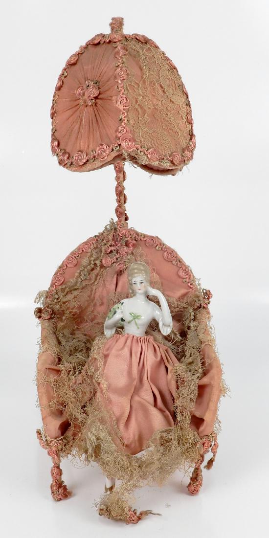 Porcelain half doll figural lamp (1 of 7)