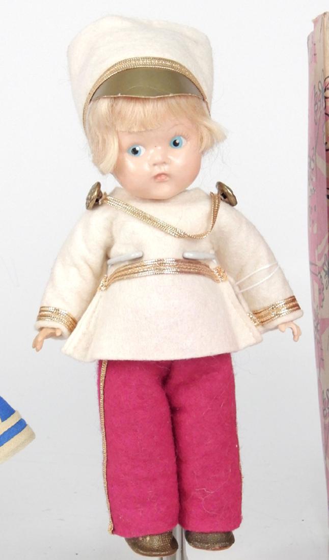 1950 Vogue Ginny Prince Charming doll: 1950 Vogue Ginny Prince Charming doll, painted eyes, 8" hard plastic, wearing tagged outfit