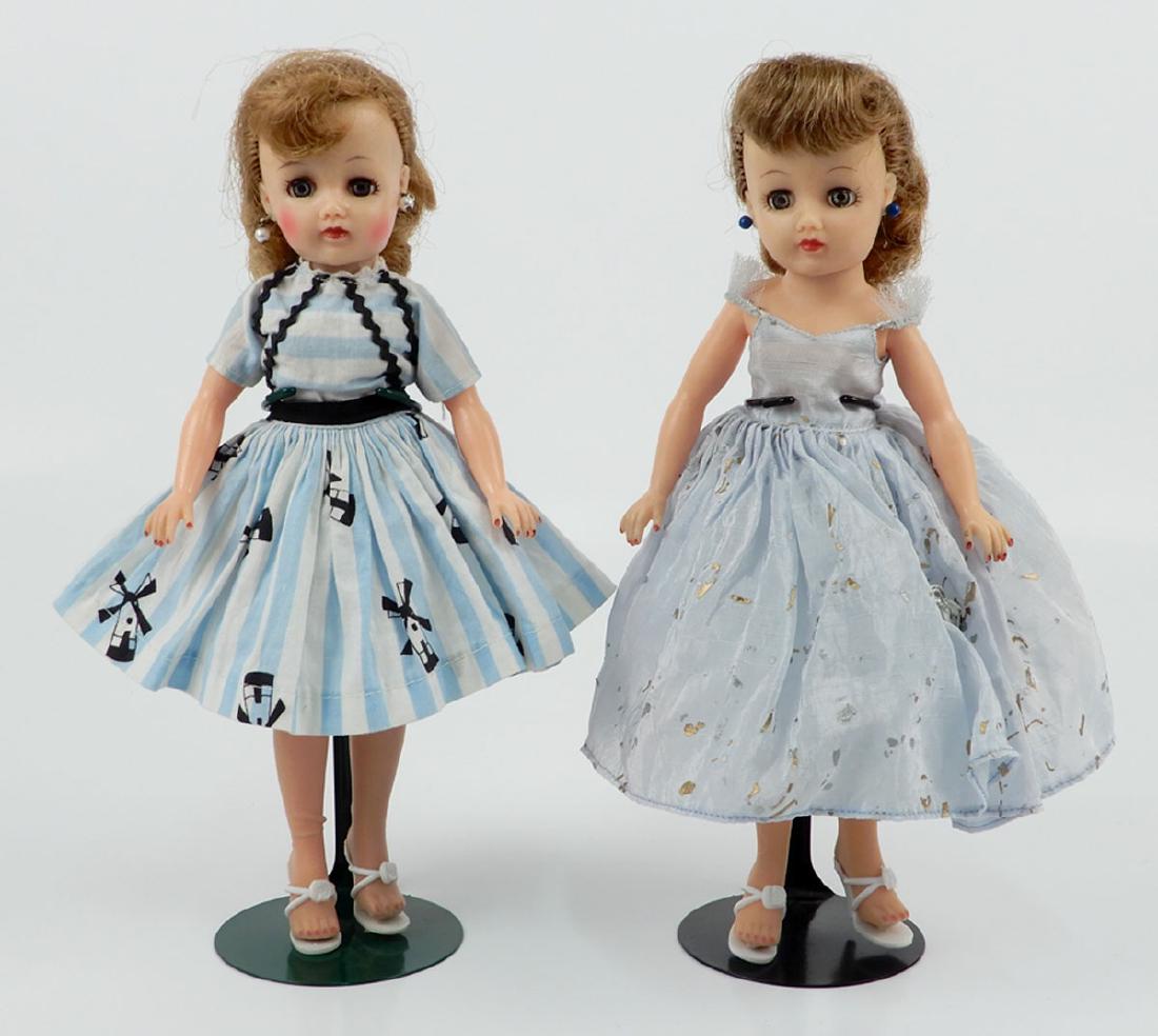 Two Ideal Little Miss Revlon dolls: Two Ideal Little Miss Revlon dolls, one in tagged outfit, 10" tall