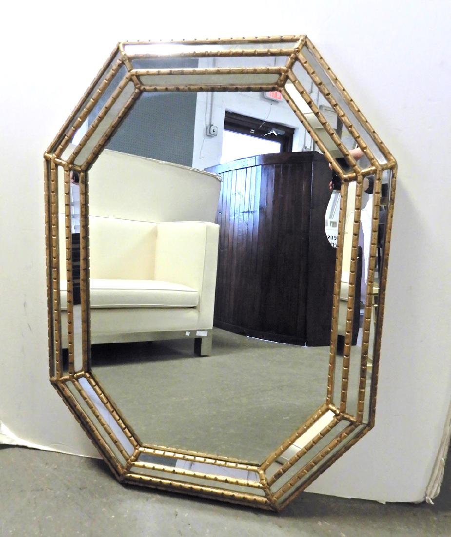 La Barge octagonal Italian mirror: La Barge octagonal Italian mirror, 42" x 31"