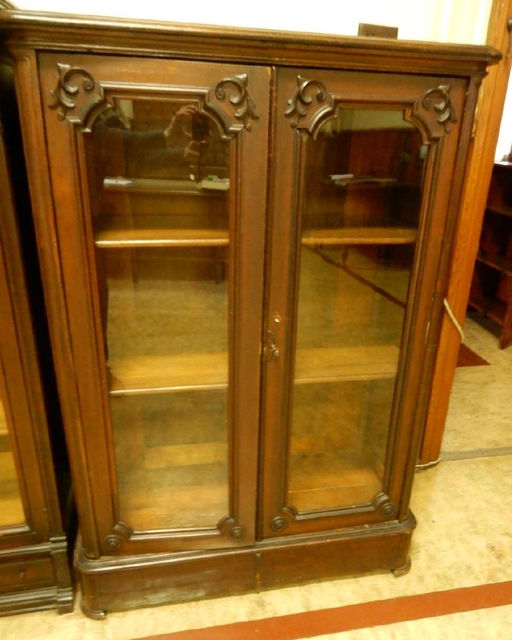 Walnut Double Glass Door Bookcase May 31 2019 Stephenson S
