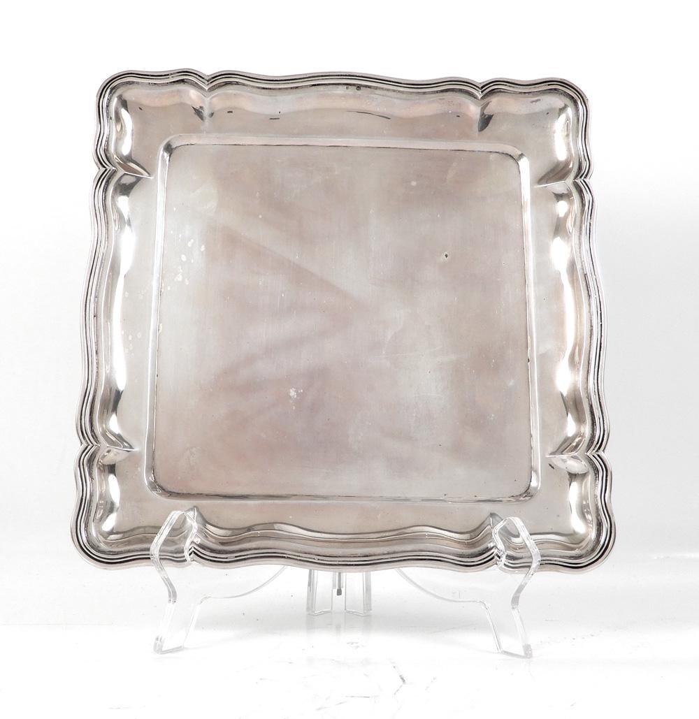 Sterling silver square tray (1 of 2)