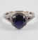 14k gold sapphire and diamond ring