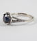 14k gold sapphire and diamond ring - 3