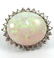 14k gold opal and diamond slide pendant