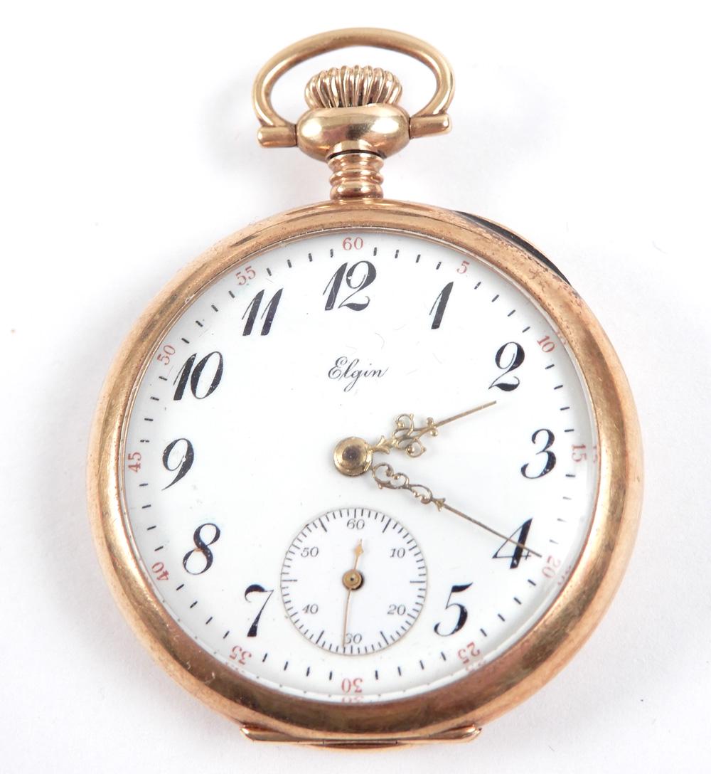 Lady's 14k gold case pocket watch (1 of 3)