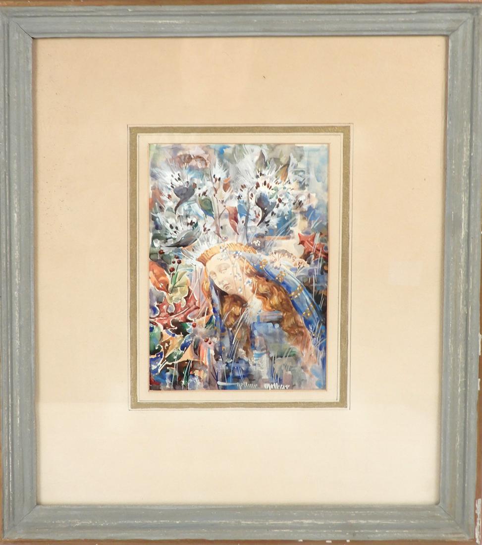 Arthur Meltzer watercolor on paper (1 of 2)