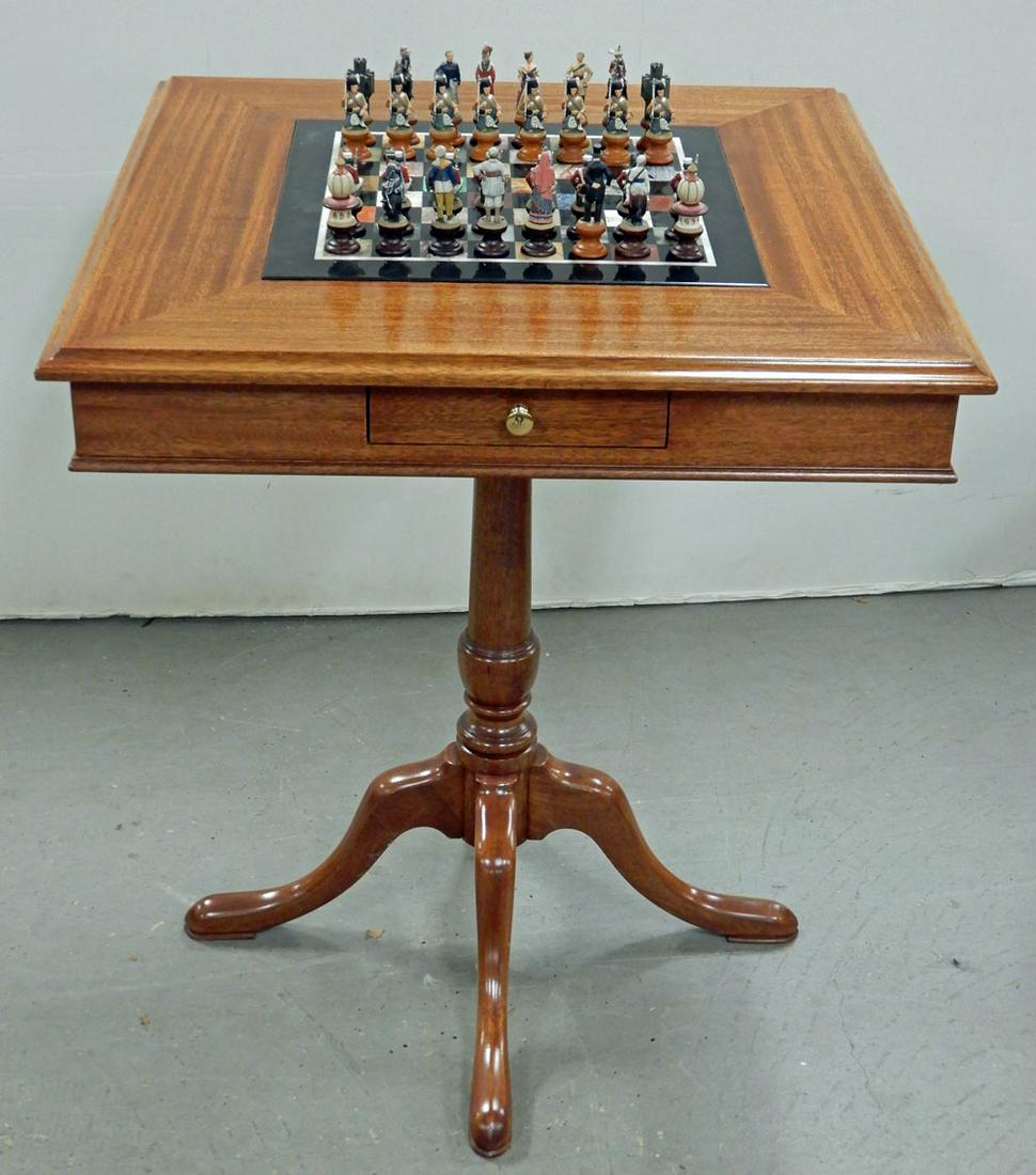 Marquart mahogany game table (1 of 3)