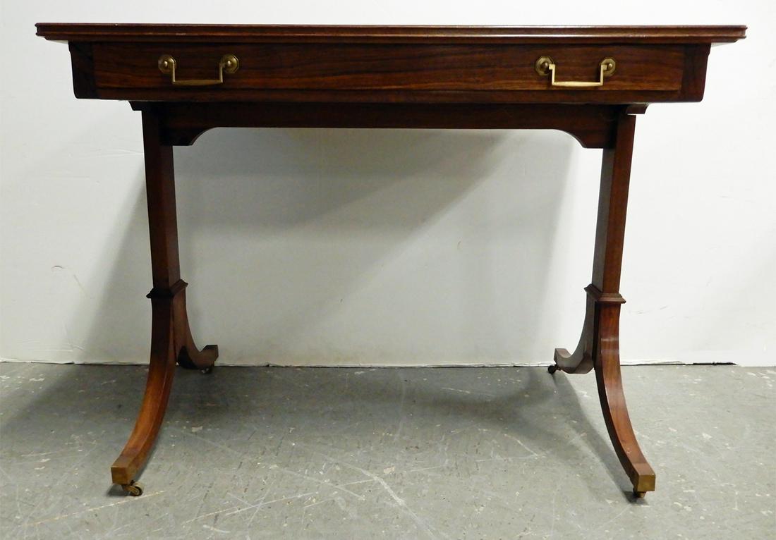 English Regency style rosewood writing desk (1 of 3)