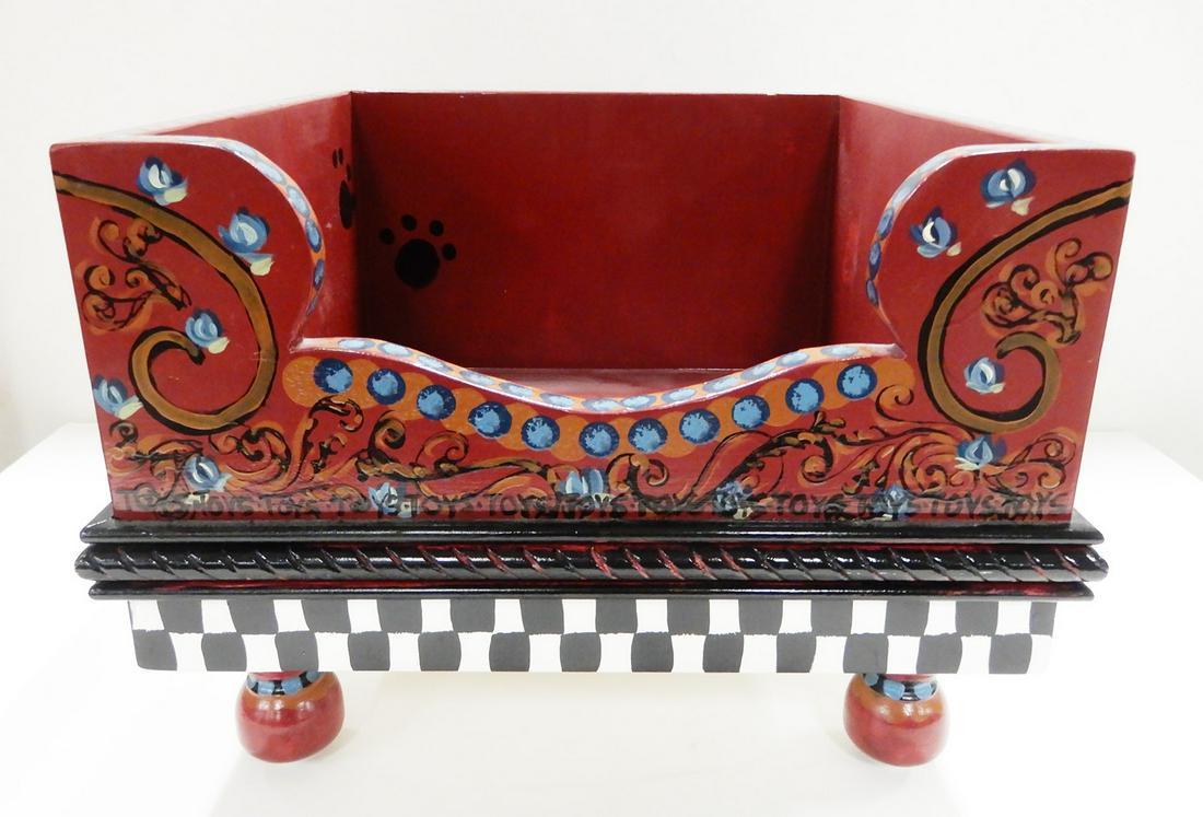 MacKenzie Childs dog toy box (1 of 3)