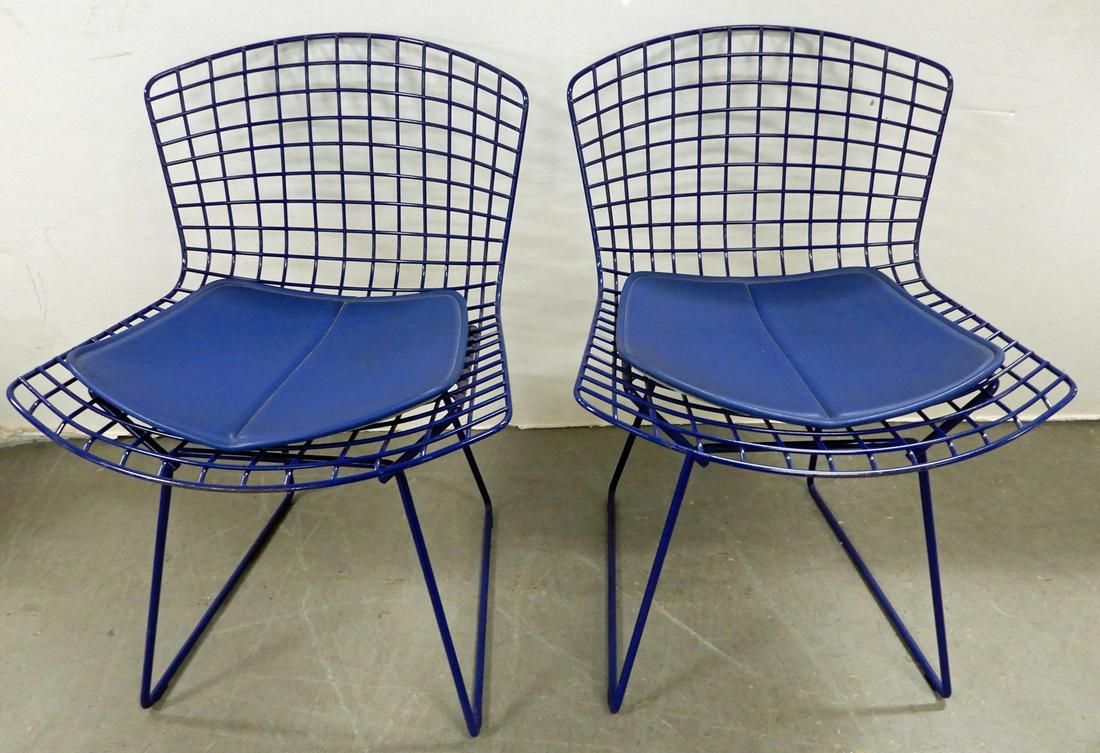 Pair of Harry Bertoia for Knoll wire chairs (1 of 2)