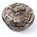 Antique Japanese silver box