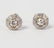 Vintage 14k gold diamond post earrings - 3