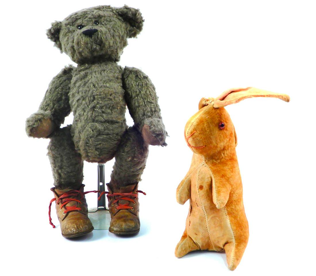 Teddy bear and Velveteen rabbit (1 of 6)