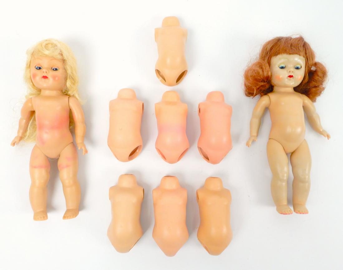 Group of Vogue 8" Ginny dolls and parts (1 of 3)