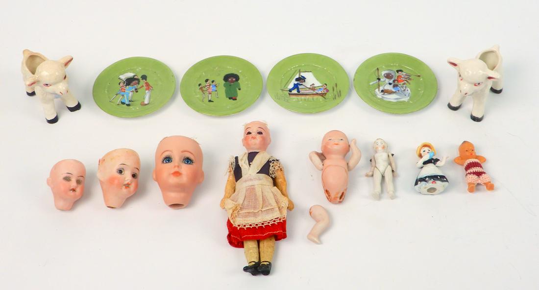 Antique bisque dolls and accessories (1 of 3)