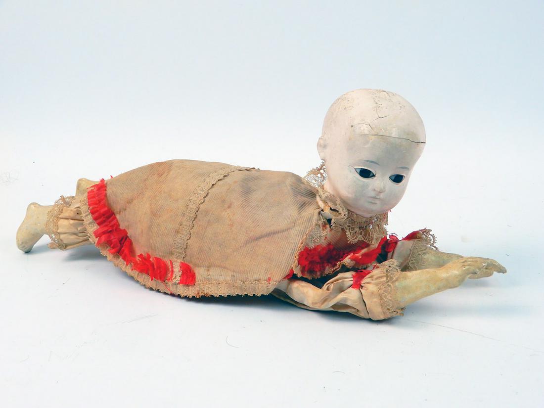 19th C. creeping baby mechanical doll (1 of 3)