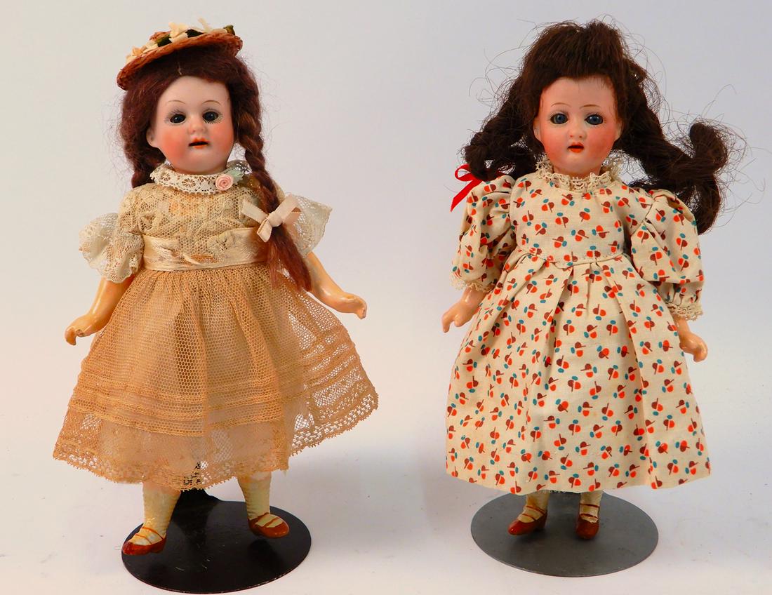 Two antique German bisque head dolls (1 of 4)
