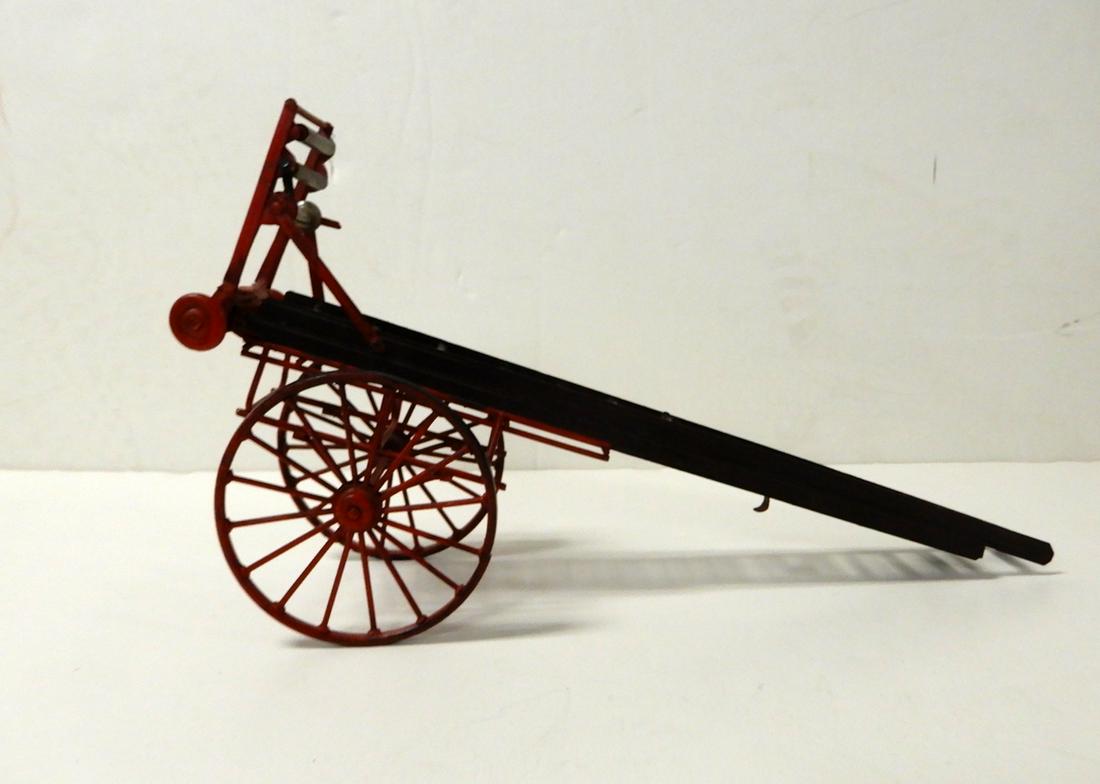 Antique partial hook and ladder fire engine. (1 of 5)