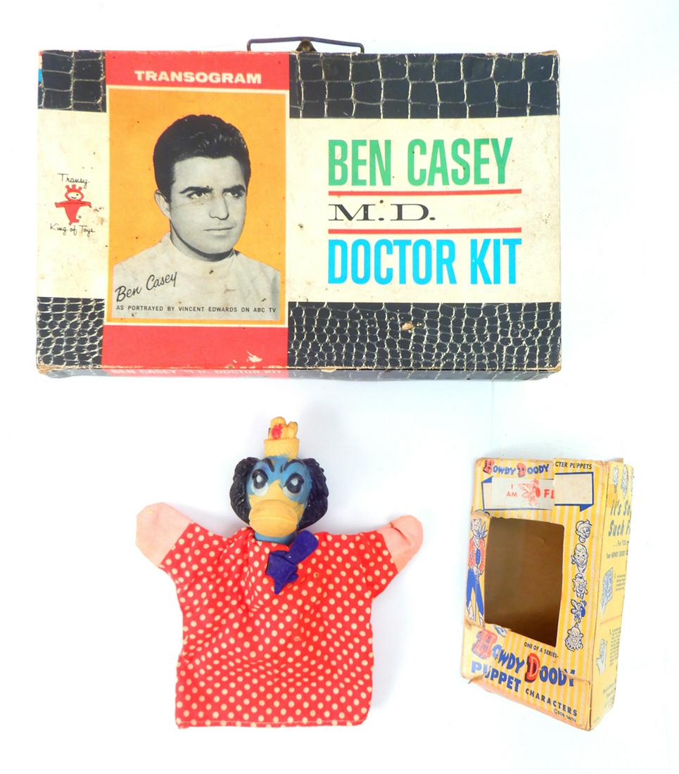 1950's FLUB-A-DUB hand puppet and partial Dr. Ben Casey (1 of 4)