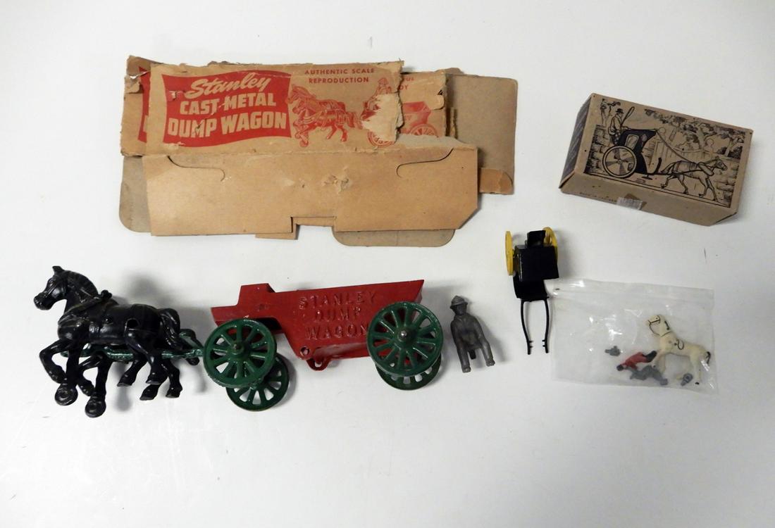 1950's Stanley cast metal dump wagon and an English (1 of 2)