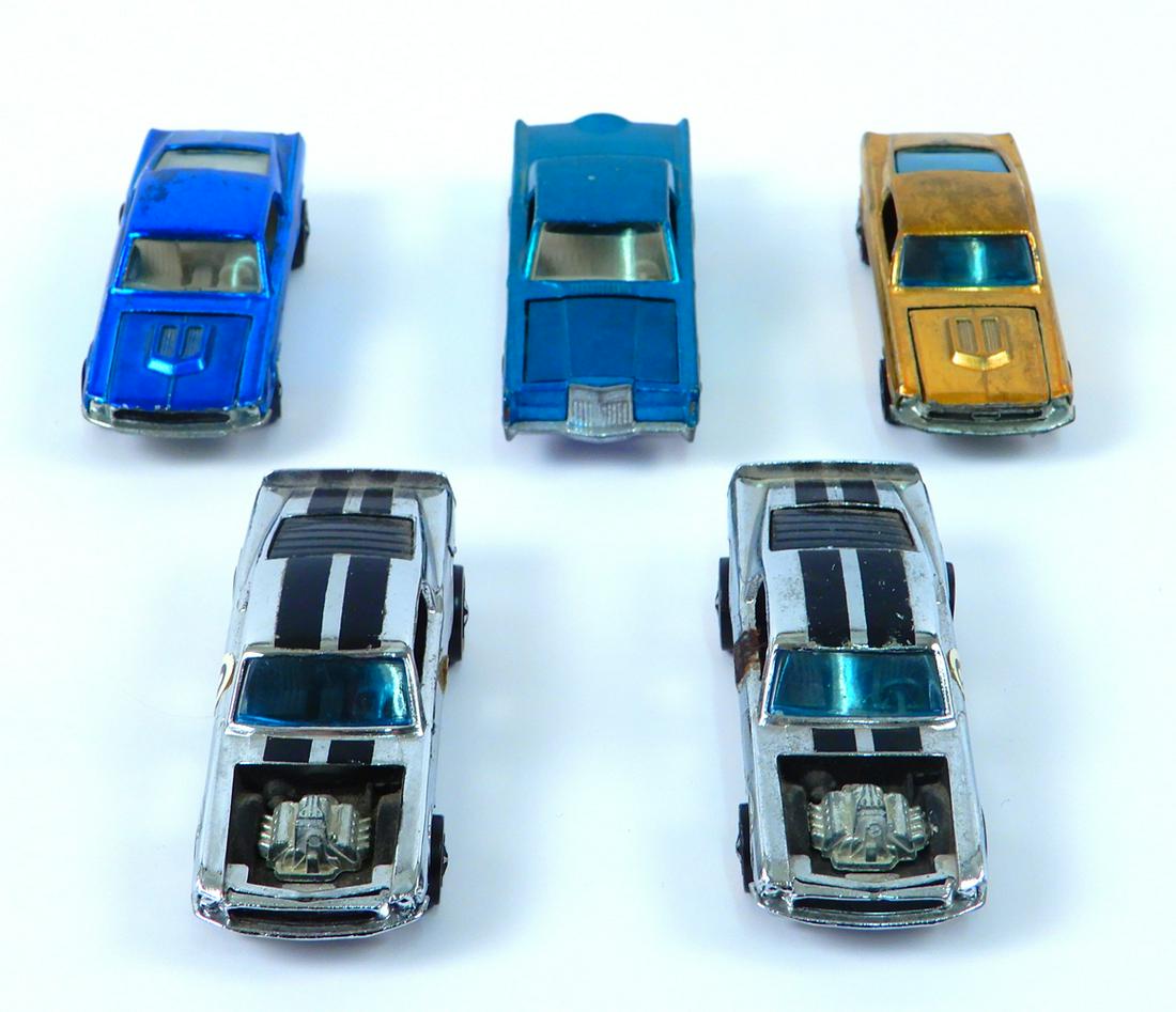 Five 1960's Redline Hot Wheels cars (1 of 5)