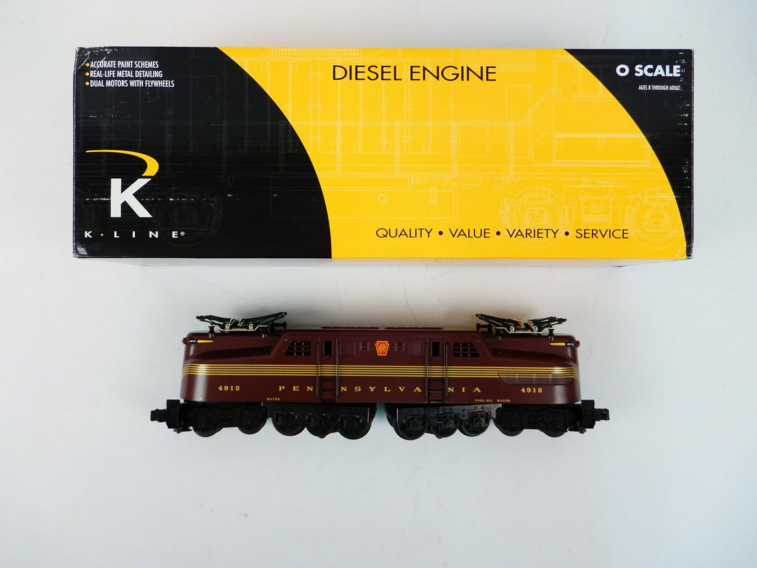 1990's K-LINE "O" Gauge GG-1 in PRR Tuscan color with (1 of 1)